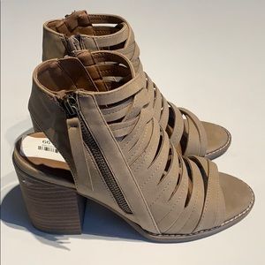 Opened Toed Bootie Heels